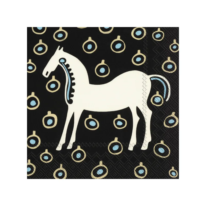 Musta Tamma -servetti 20-pakkaus, Brown Marimekko