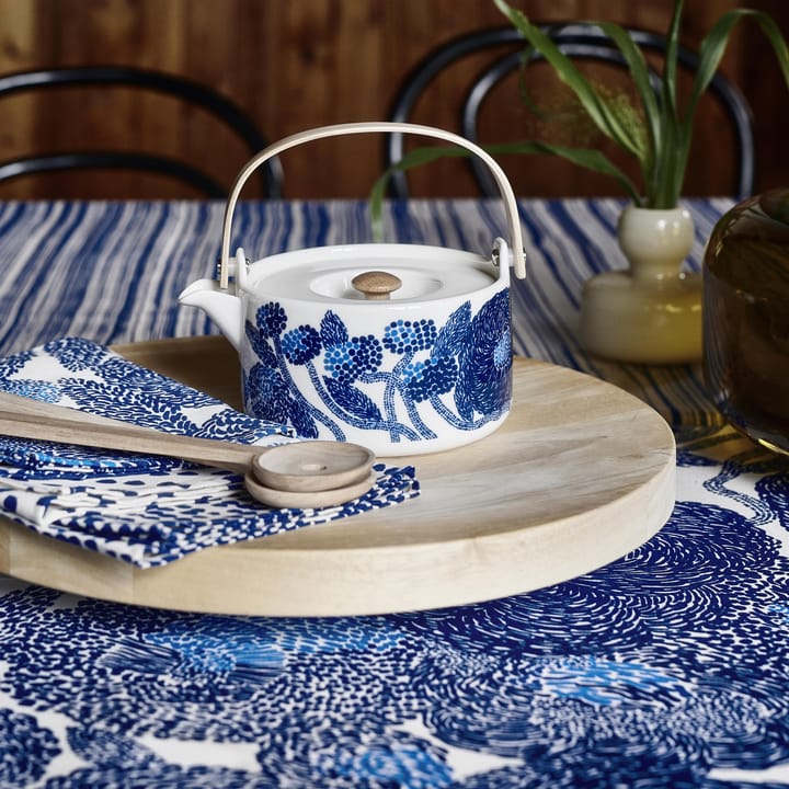 Mynsteri teapot - blue-white - Marimekko