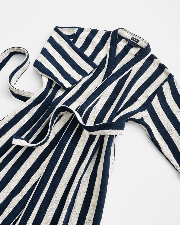 Nimikko kylpytakki, Sand-dark blue, L/XL Marimekko