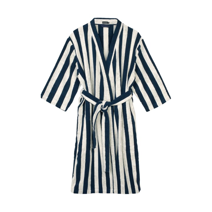 Nimikko kylpytakki - Sand-dark blue, S/M - Marimekko