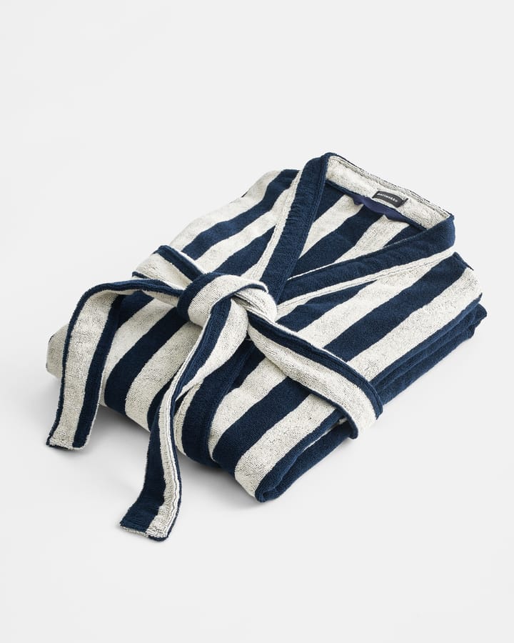 Nimikko kylpytakki - Sand-dark blue, S/M - Marimekko