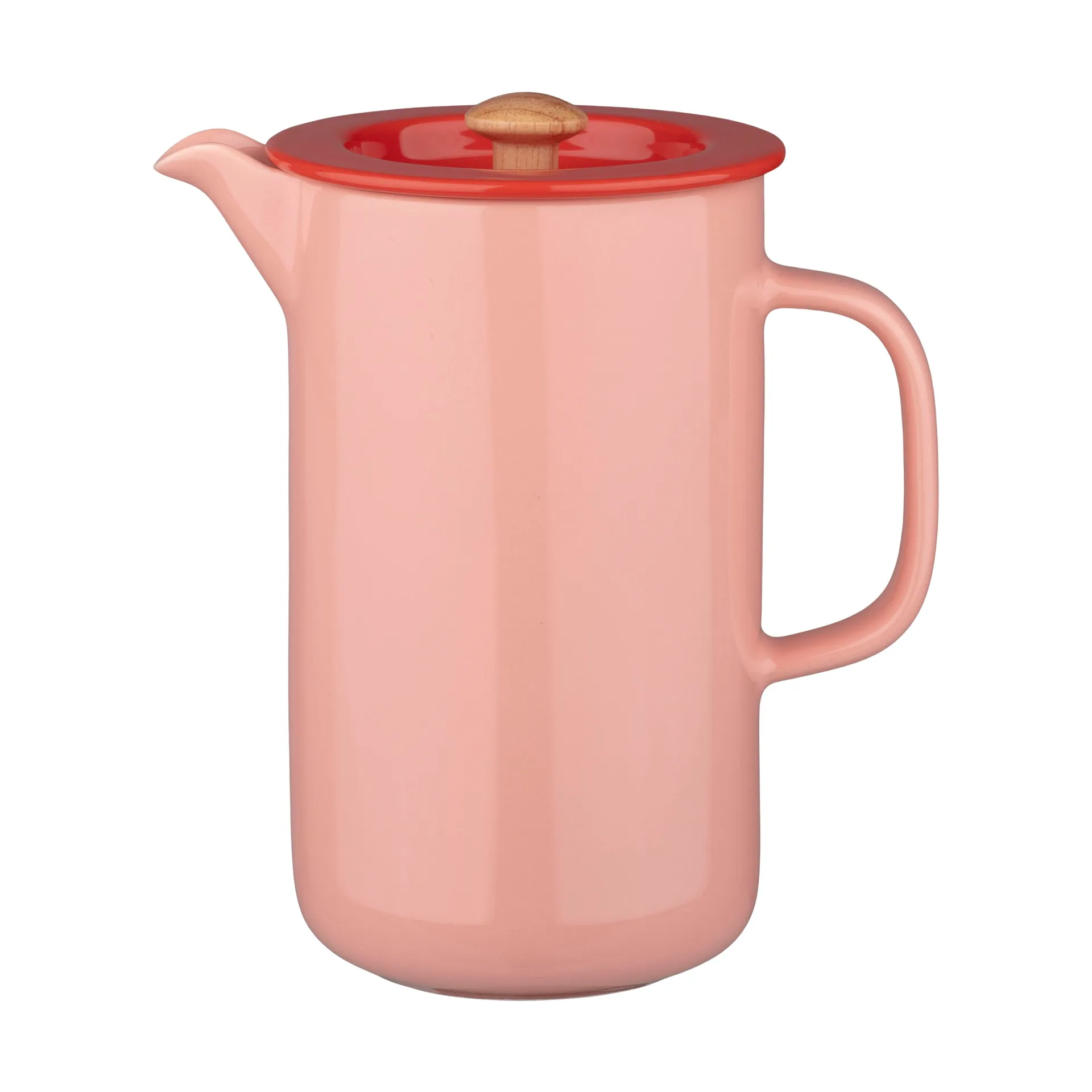 Oiva pressokannu, Salmon red-tomato red Marimekko