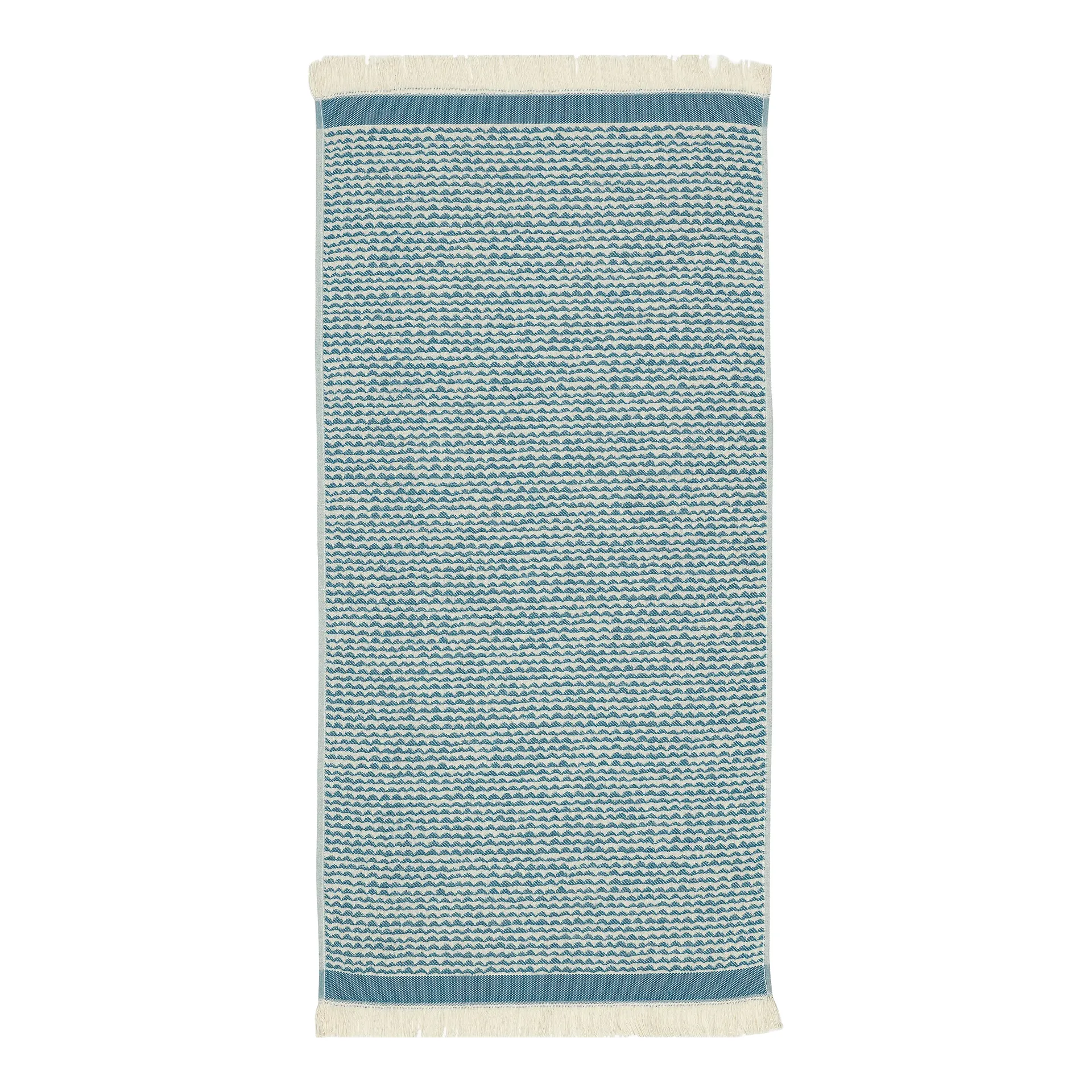 Papajo käsipyyhe off white-turkoosi, 50 x 100 cm Marimekko