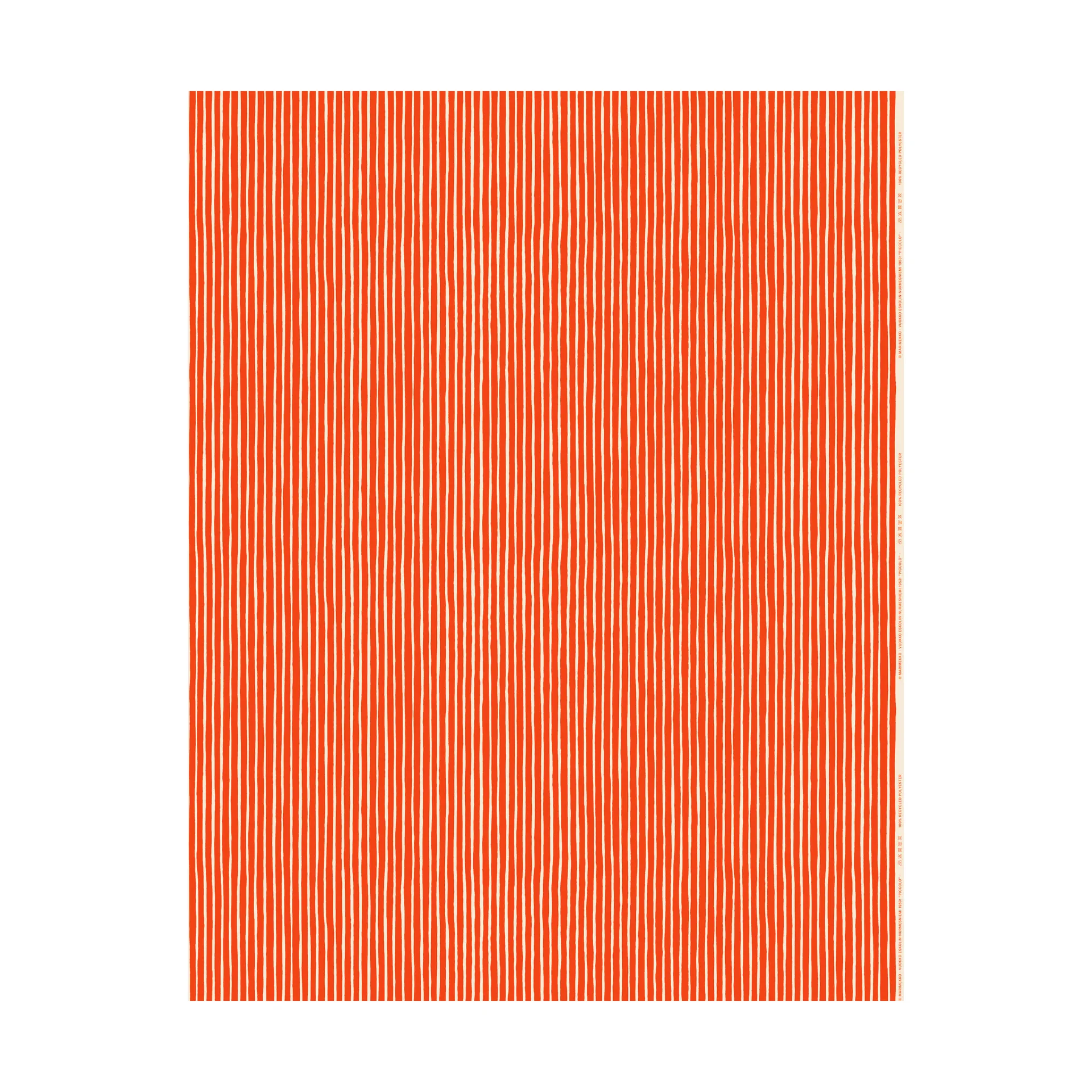 Piccolo kangas ulkokäyttöön, Offwhite-tomato red Marimekko