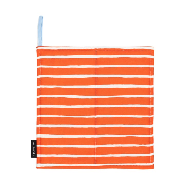 Piccolo patalappu 21,5x21,5 cm - White-tomato red-light blue - Marimekko