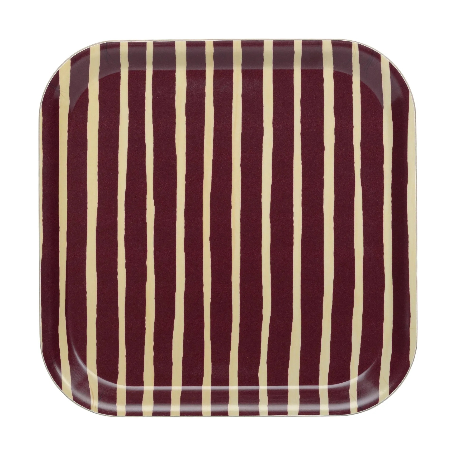 Piccolo tarjotin 20x20 cm, Burgundy Marimekko