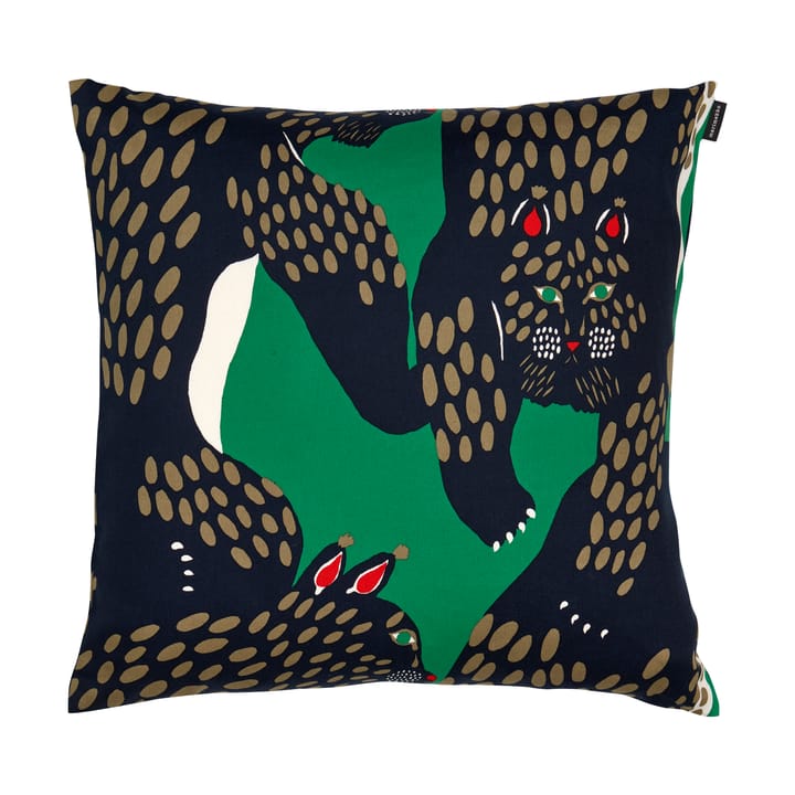 Pieni Ilves tyynynpäällinen 50x50 cm - Green-off white-dark blue - Marimekko