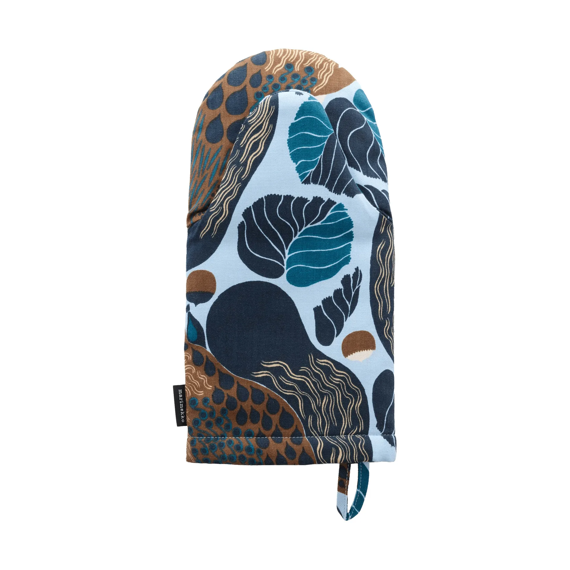 Pieni Kurre uunikinnas, Sky blue-monivärinen Marimekko