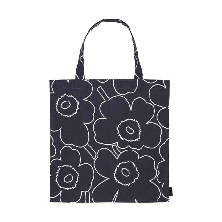 Pieni Piirto Unikko laukku 44x43 cm, Black-white Marimekko