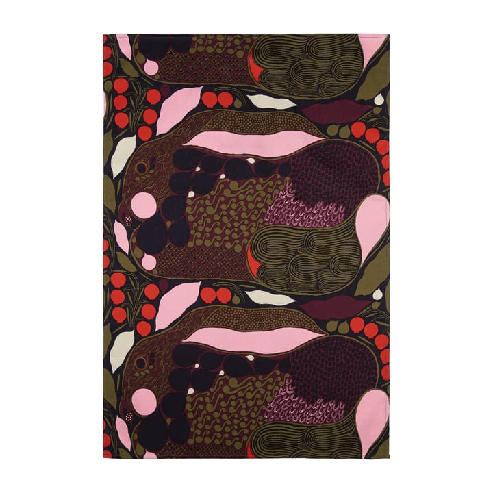 Pieni Rusakko -keittiöpyyhe 43 x 70 cm, Vaaleanpunainen-ruskea Marimekko