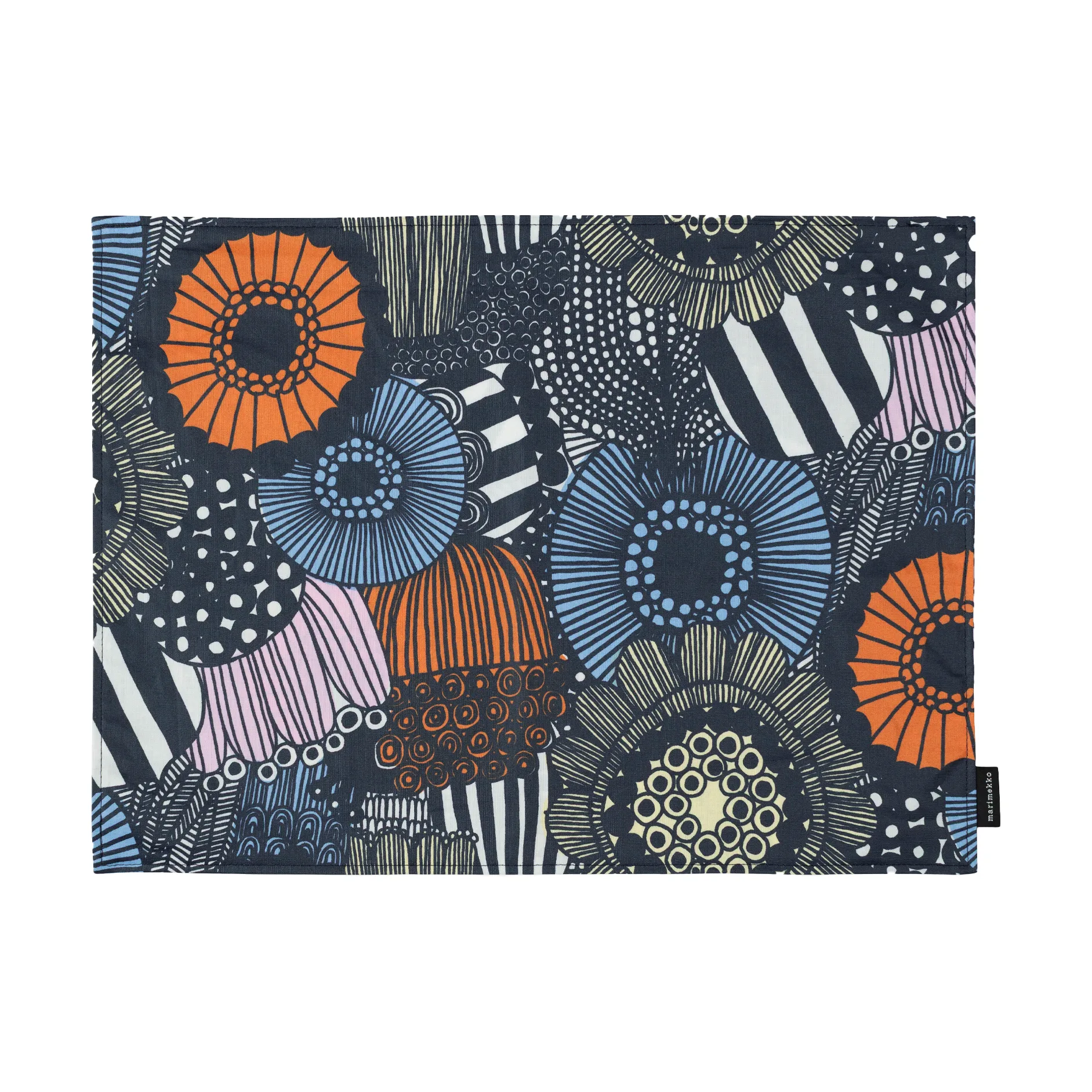 Pieni Siirtolapuutarha pöytätabletti, White-yellow-orange-light blue Marimekko