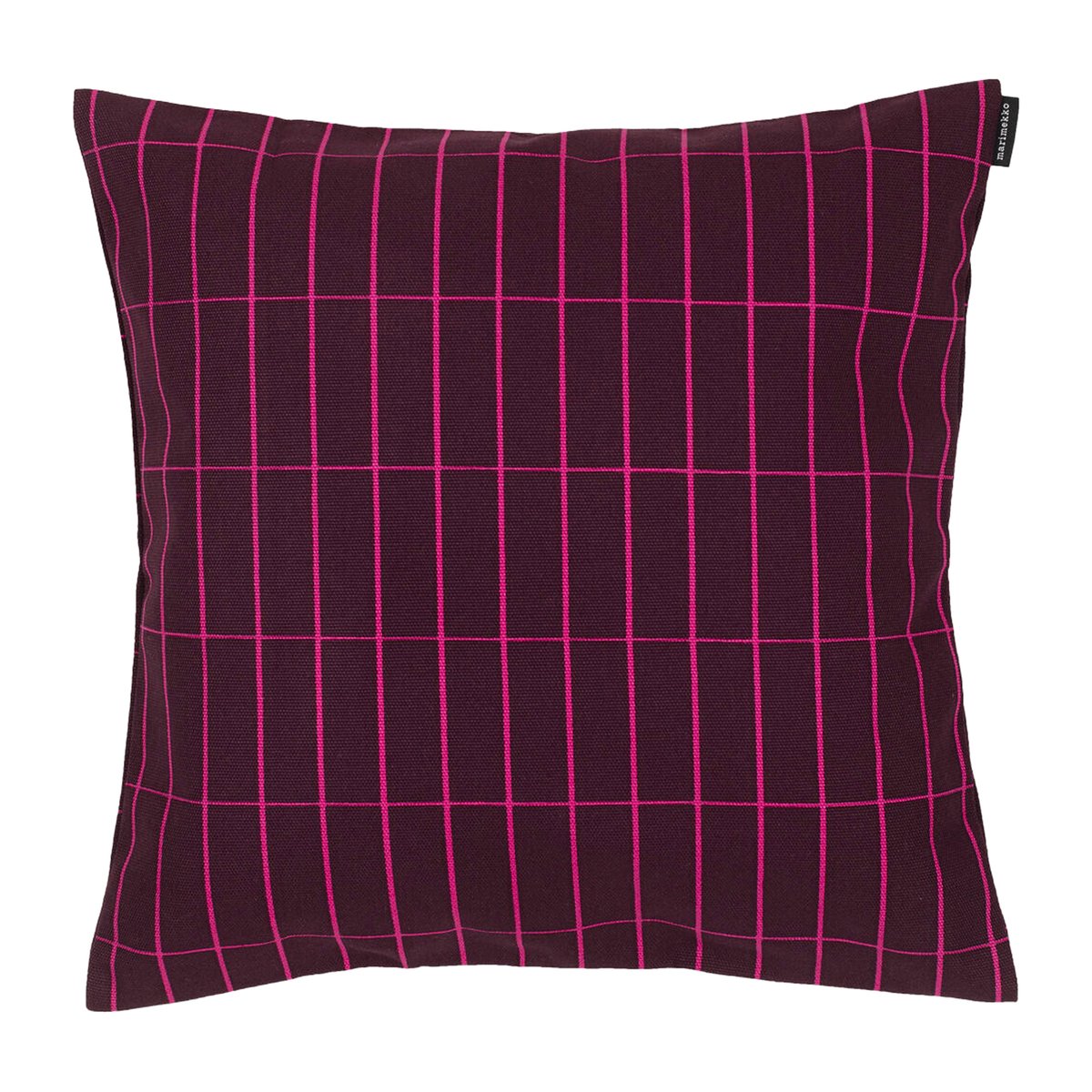 Marimekko Pieni Tiiliskivi -tyynynpäällinen 40 x 40 cm Tummanpunainen-vaaleanpunainen