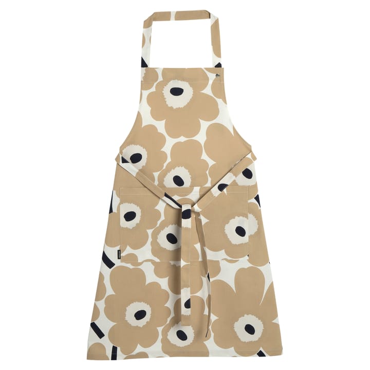 Pieni Unikko esiliina - Off white-beige-tummansininen - Marimekko