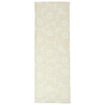 Pieni Unikko -kaitaliina, beige-musta-valkoinen - 47x150 cm - Marimekko