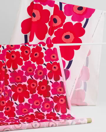 Pieni Unikko -kangas - punainen - Marimekko
