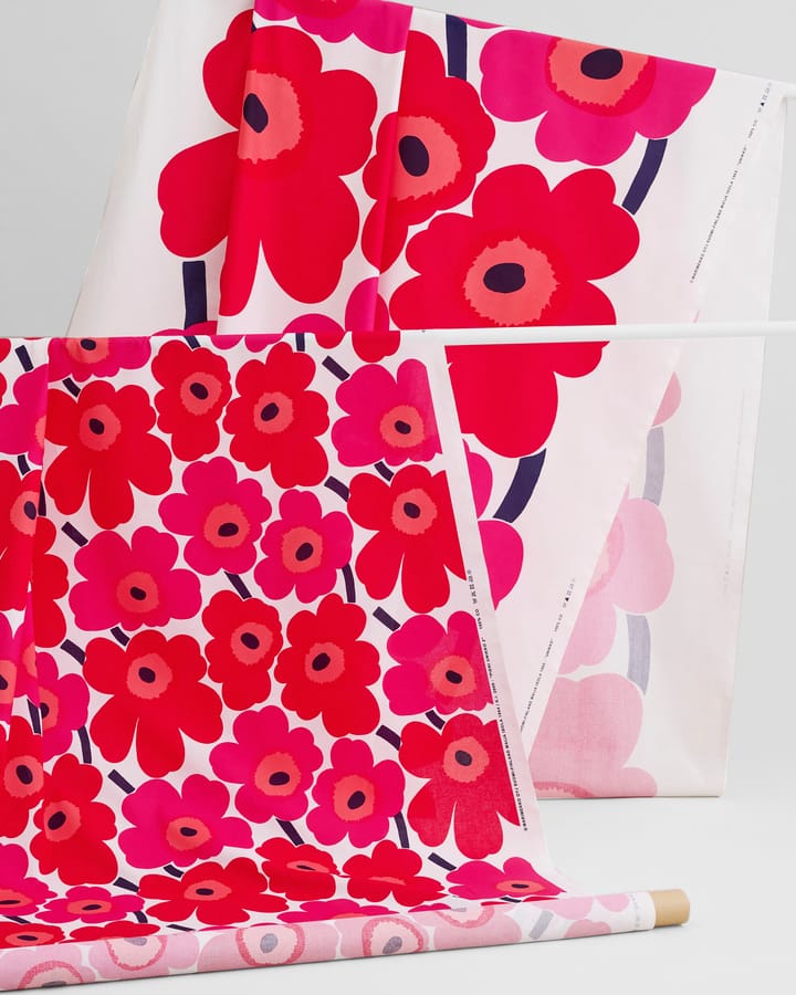 Pieni Unikko -kangas - punainen - Marimekko