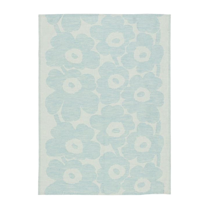 Pieni Unikko -keittiöpyyhe puuvilla-pellava 50x70 cm - Off white-light blue - Marimekko