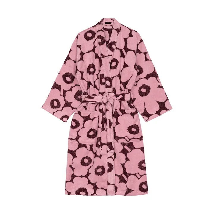 Pieni Unikko kylpytakki M - Plum-pink - Marimekko
