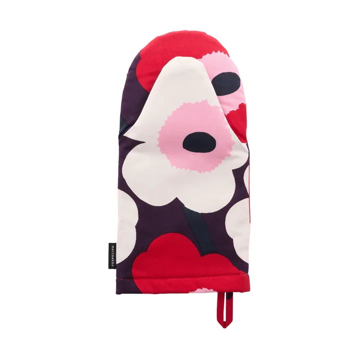 Pieni Unikko patakinnas - Plum-cranberry-off white-rose - Marimekko
