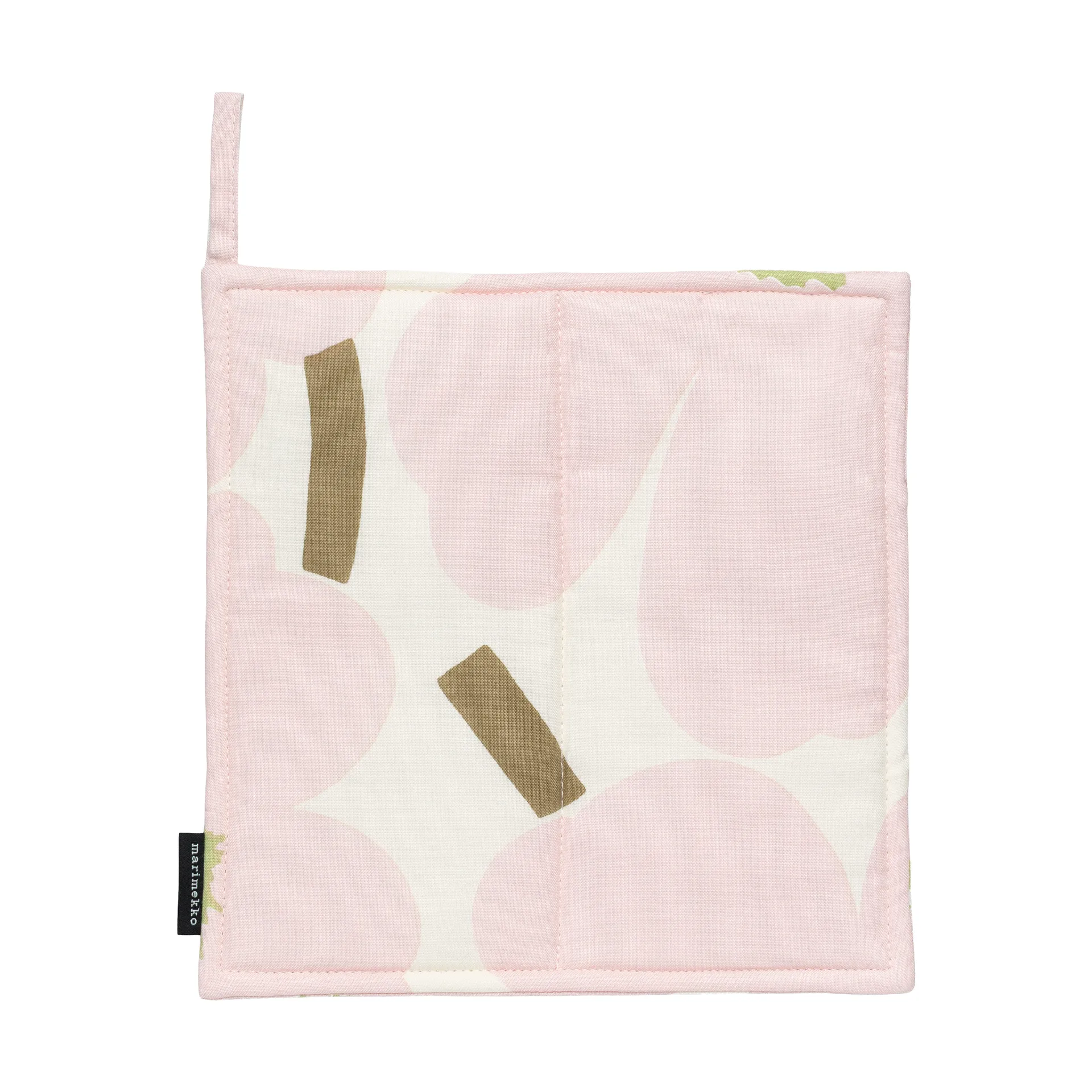 Pieni Unikko patalappu 21,5x21,5 cm, Off white-pink-pear-sand Marimekko