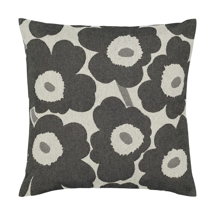 Pieni Unikko tyynynpäällinen 47x47 cm - Off white-charcoal-sand - Marimekko