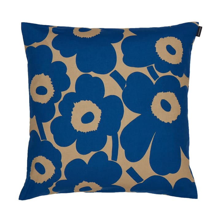 Pieni Unikko tyynynpäällinen 50 x 50 cm - Brown-blue - Marimekko