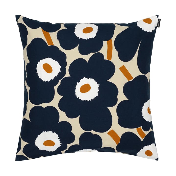 Pieni Unikko tyynynpäällinen 50 x 50 cm, Brown-charcoal-brick-white Marimekko