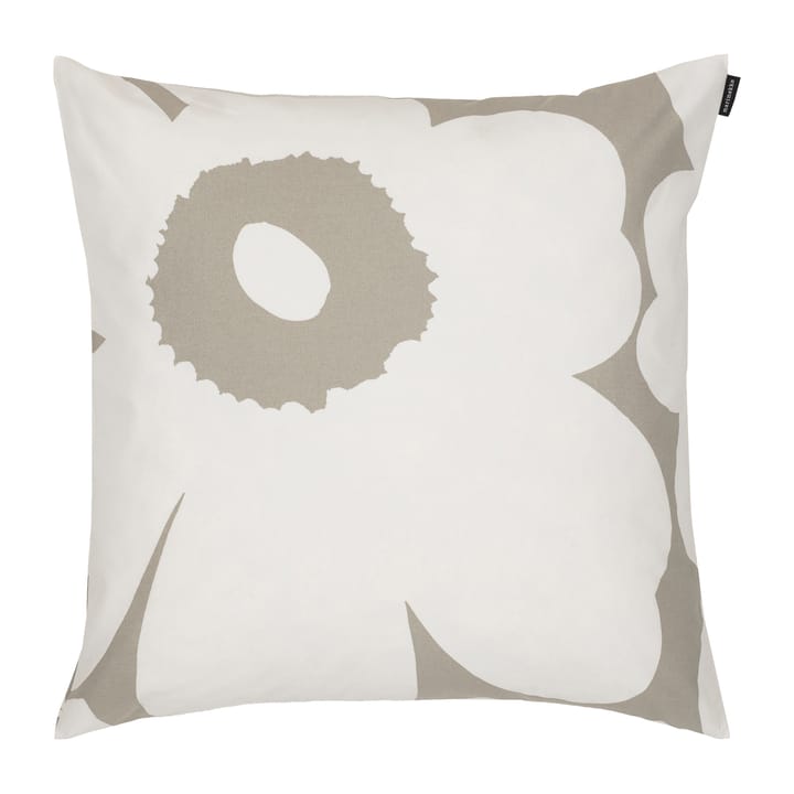 Pieni Unikko -tyynynpäällinen 50 x 50 cm - harmaa-valkoinen - Marimekko