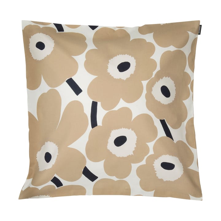 Pieni Unikko tyynynpäällinen 50 x 50 cm - Off white-beige-tummansininen - Marimekko