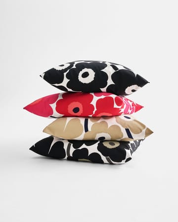 Pieni Unikko tyynynpäällinen 50 x 50 cm - Off white-beige-tummansininen - Marimekko