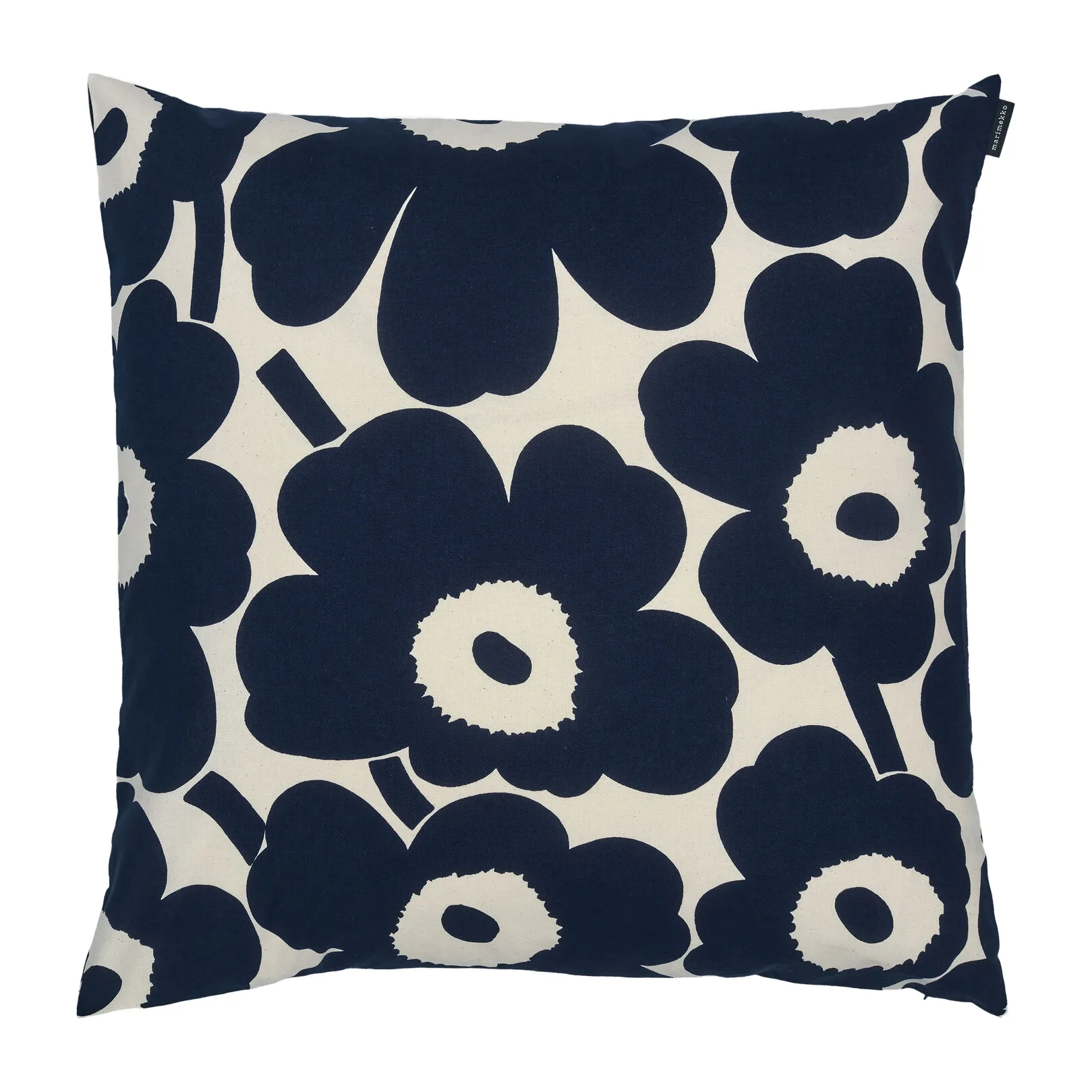 Pieni Unikko tyynynpäällinen 50 x 50 cm, Tummansininen-cotton Marimekko