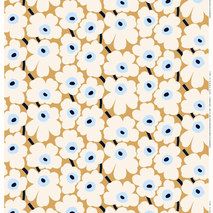 Pieni Unikko vahaliina - beige-luonnonvalkoinen-sininen - Marimekko
