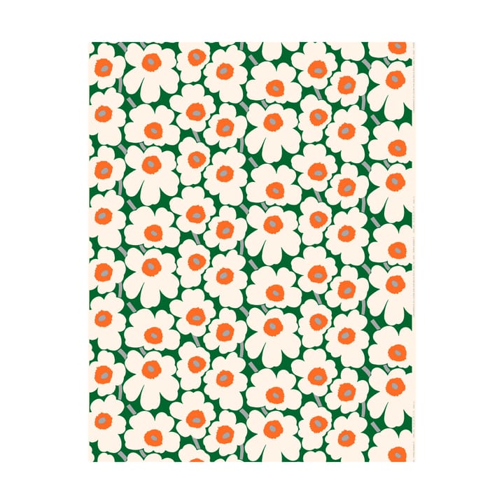 Pieni Unikko vahaliina - Green-cotton-orange - Marimekko