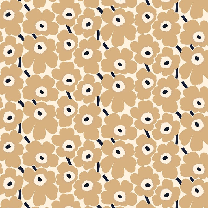 Pieni Unikko vahaliina - Luonnonvalkoinen-beige-tummansininen - Marimekko