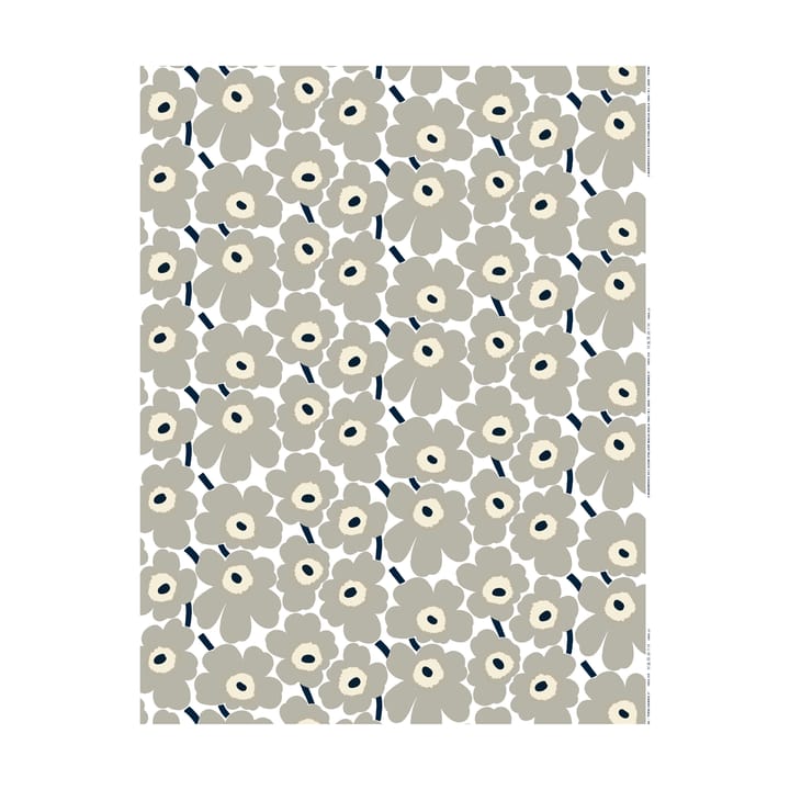 Pieni Unikko vahaliina - White-grey-sand-dark blue - Marimekko