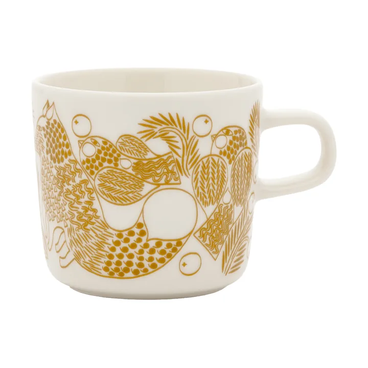 Piirto Ketunmar kahvikuppi - White-bronze ruskea, 20 cl - Marimekko