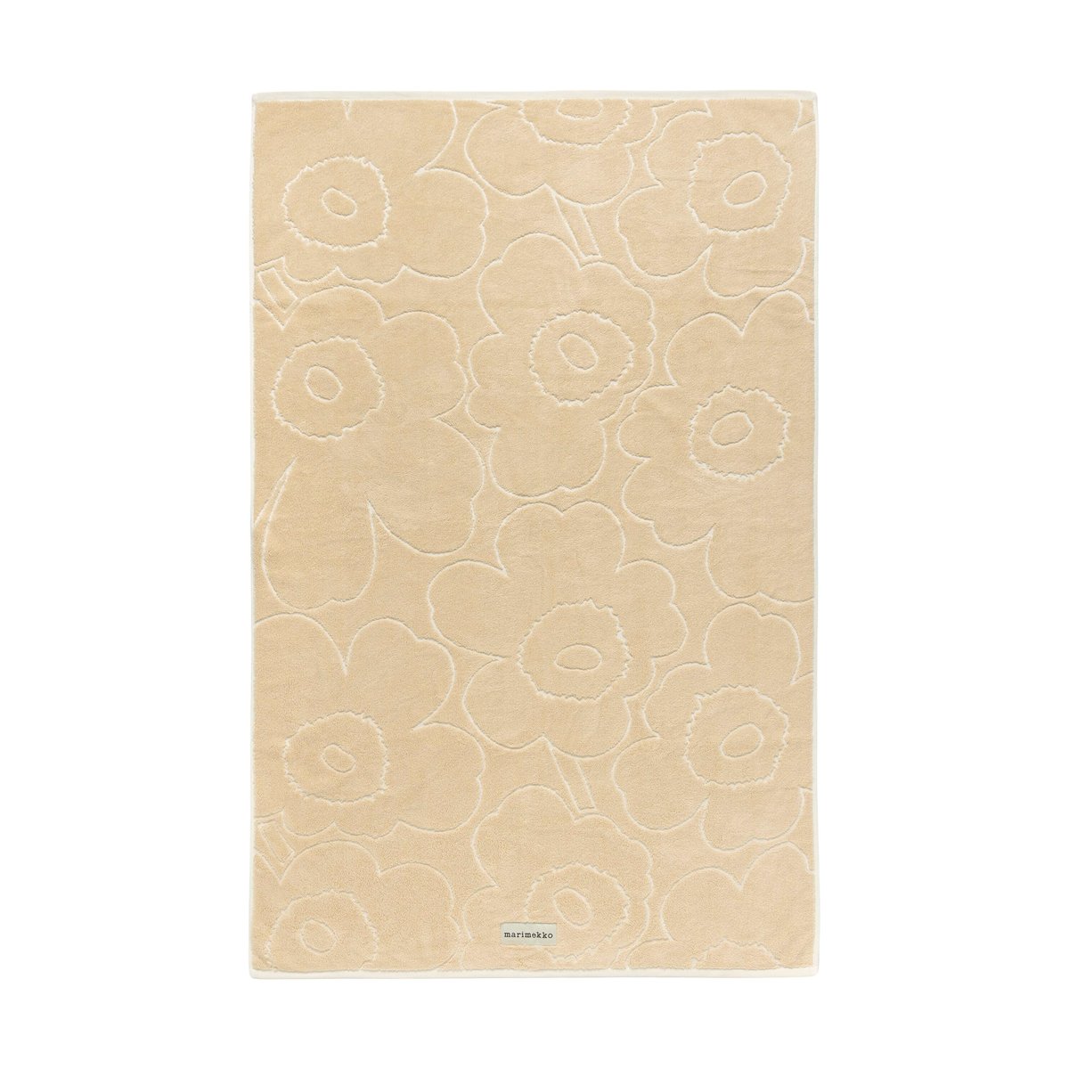 Marimekko Piirto Unikko kylpypyyhe 100x160 cm Beige