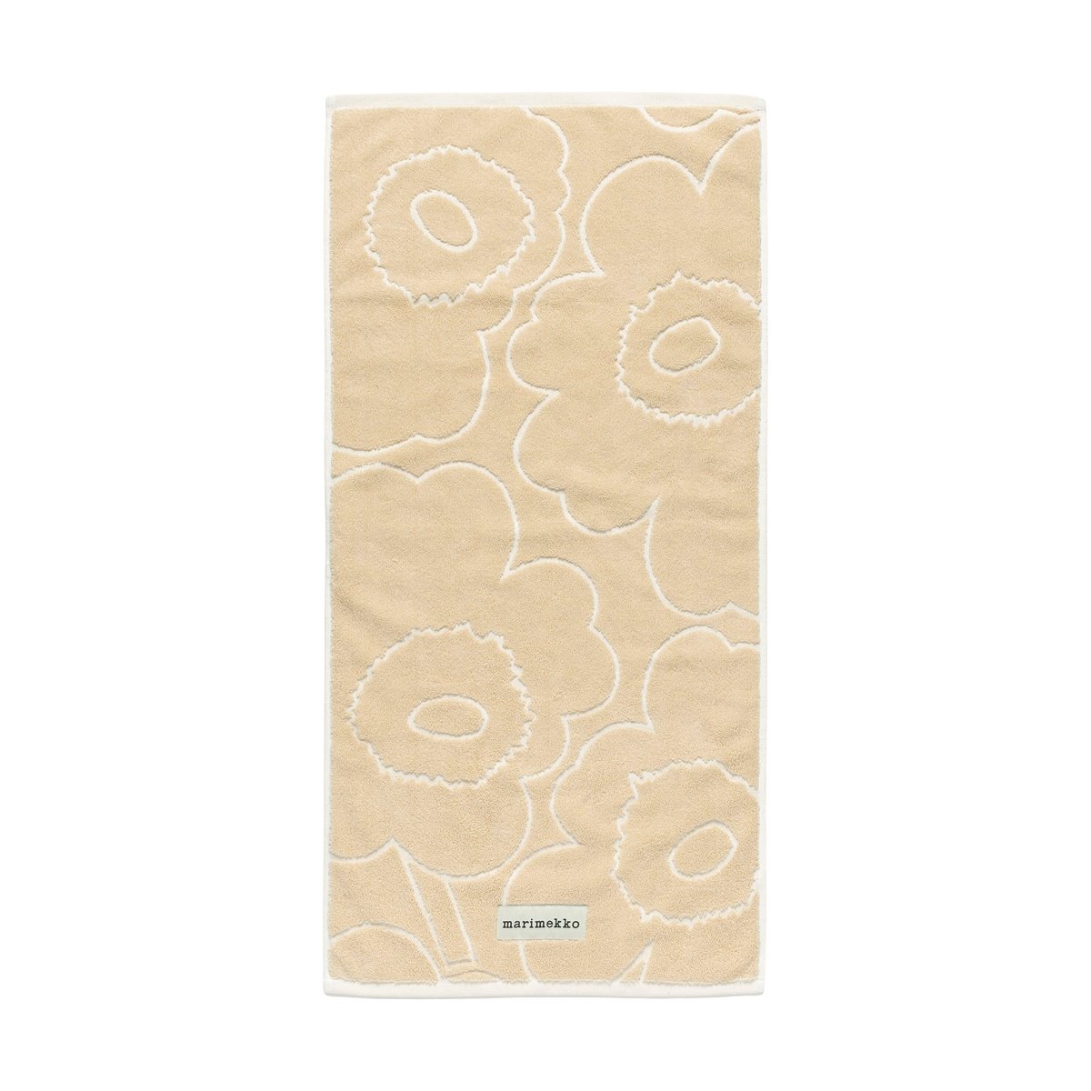 Marimekko Piirto Unikko pyyhe 50x100 cm Beige | Skandinaavinen Sisustus | Kylpypyyhkeet | Beige
