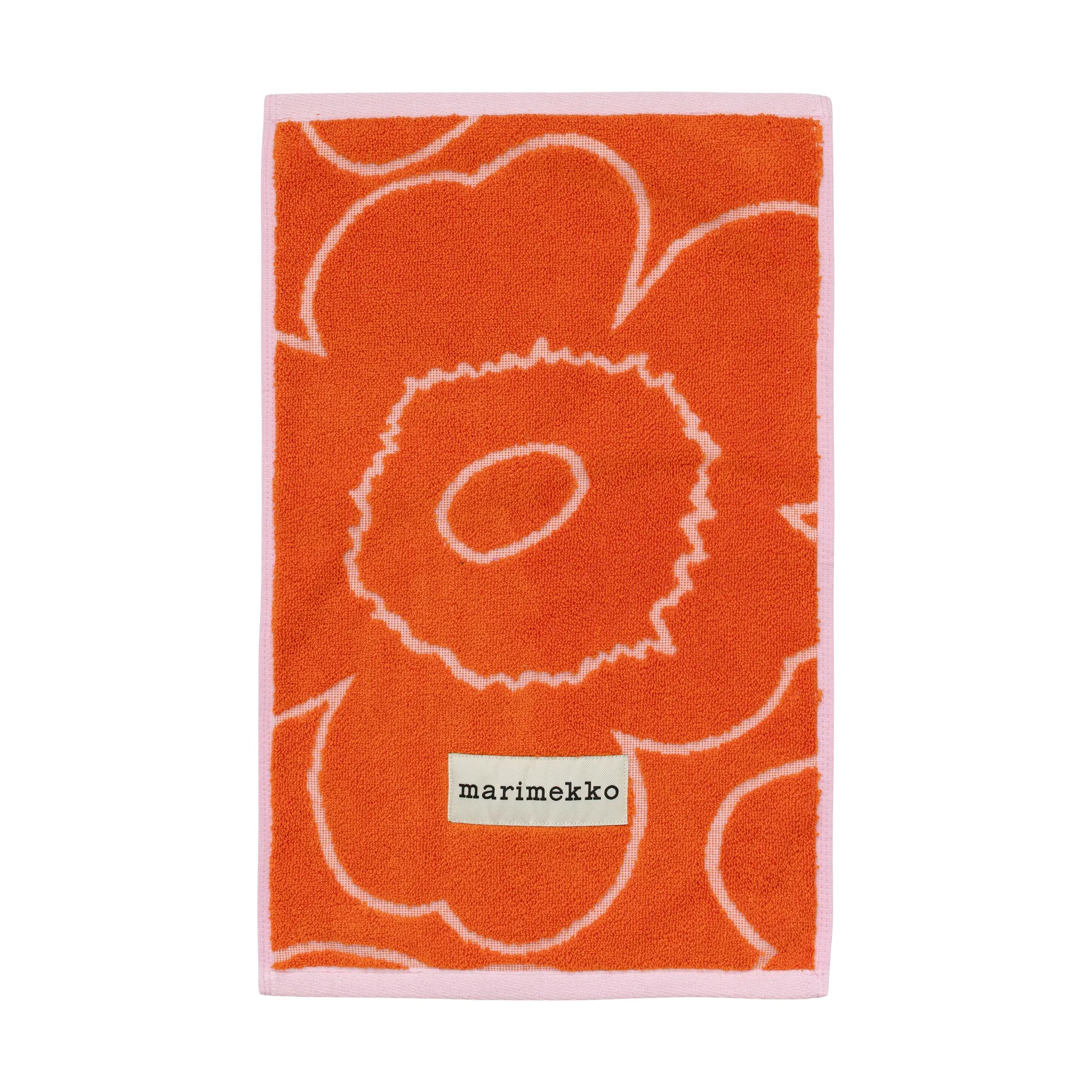 Piirto Unikko vieraspyyhe 30x50 cm, Burnt orange-pink Marimekko