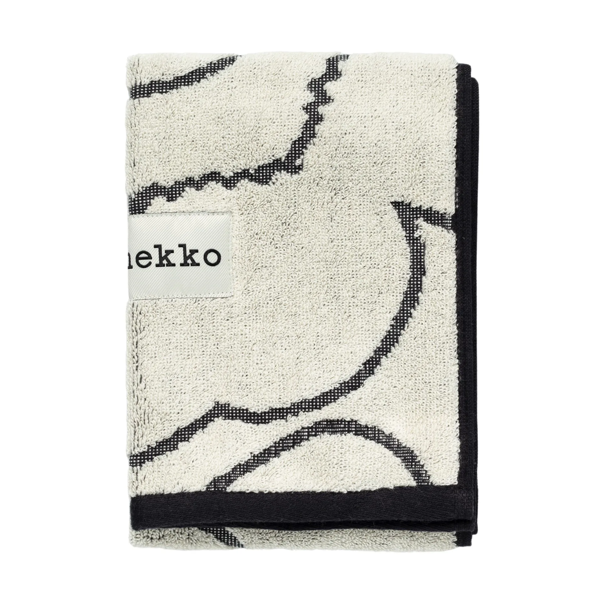 Piirto Unikko vieraspyyhe 30x50 cm, Ivory-black Marimekko