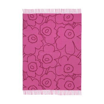 Piirto Unikko viltti 130x170 cm - Burgundyn-fuksian - Marimekko