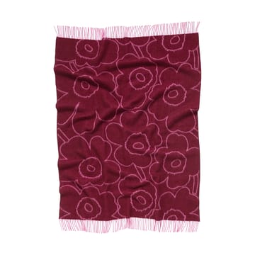 Piirto Unikko viltti 130x170 cm - Burgundyn-fuksian - Marimekko