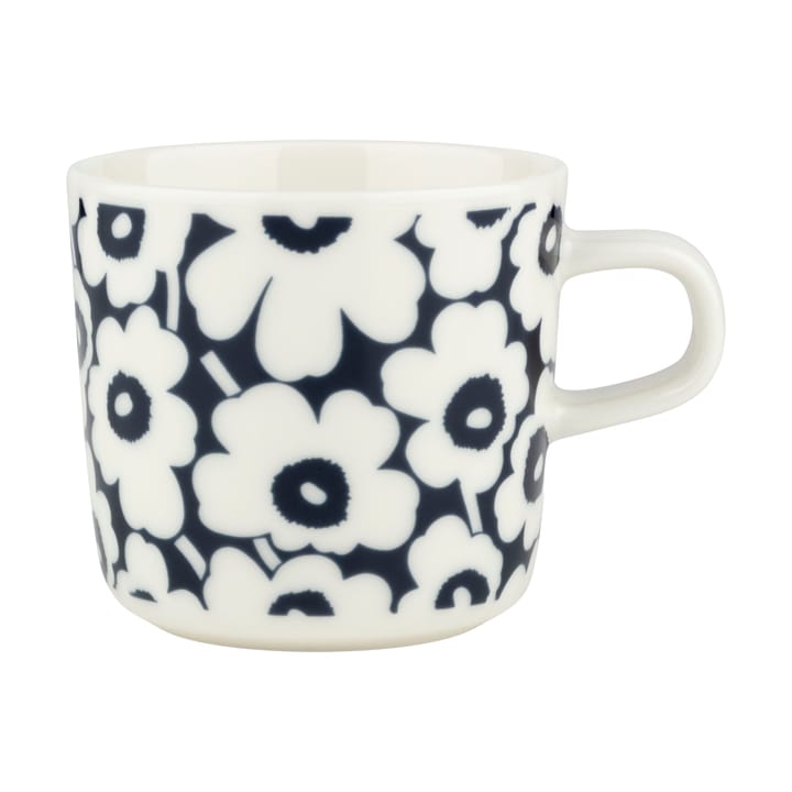 Pikkuinen Unikko kahvikuppi 20 cl, Dark blue-white Marimekko