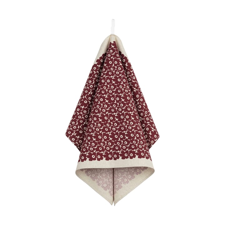 Pikkuinen Unikko keittiöpyyhe 47x70 cm - Liina-burgundy - Marimekko