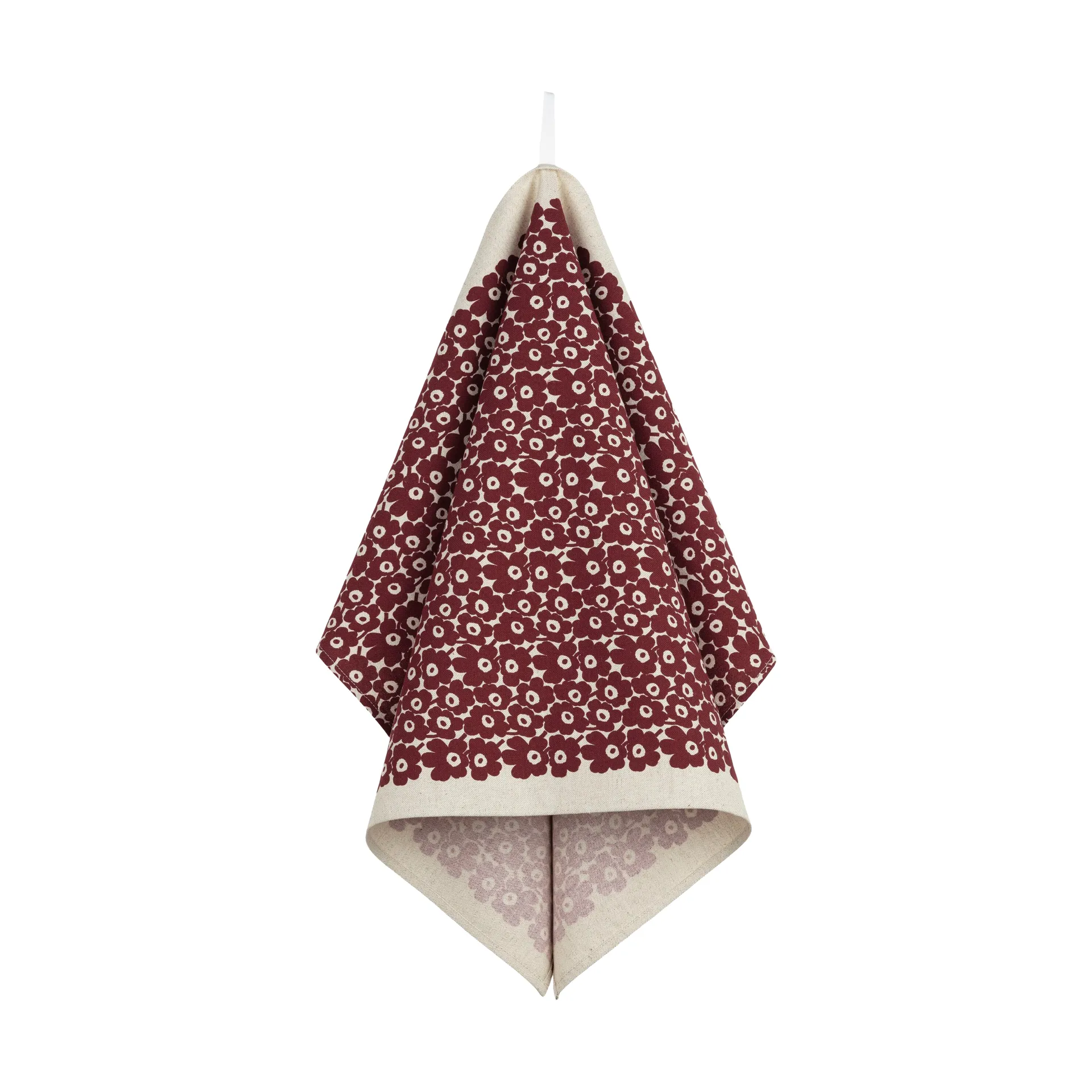 Pikkuinen Unikko keittiösetti 3 osaa, Linenburgundy Marimekko