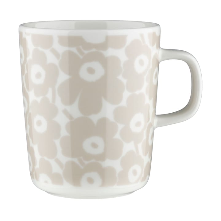 Pikkuinen Unikko muki 25 cl - Valkoinen straw - Marimekko