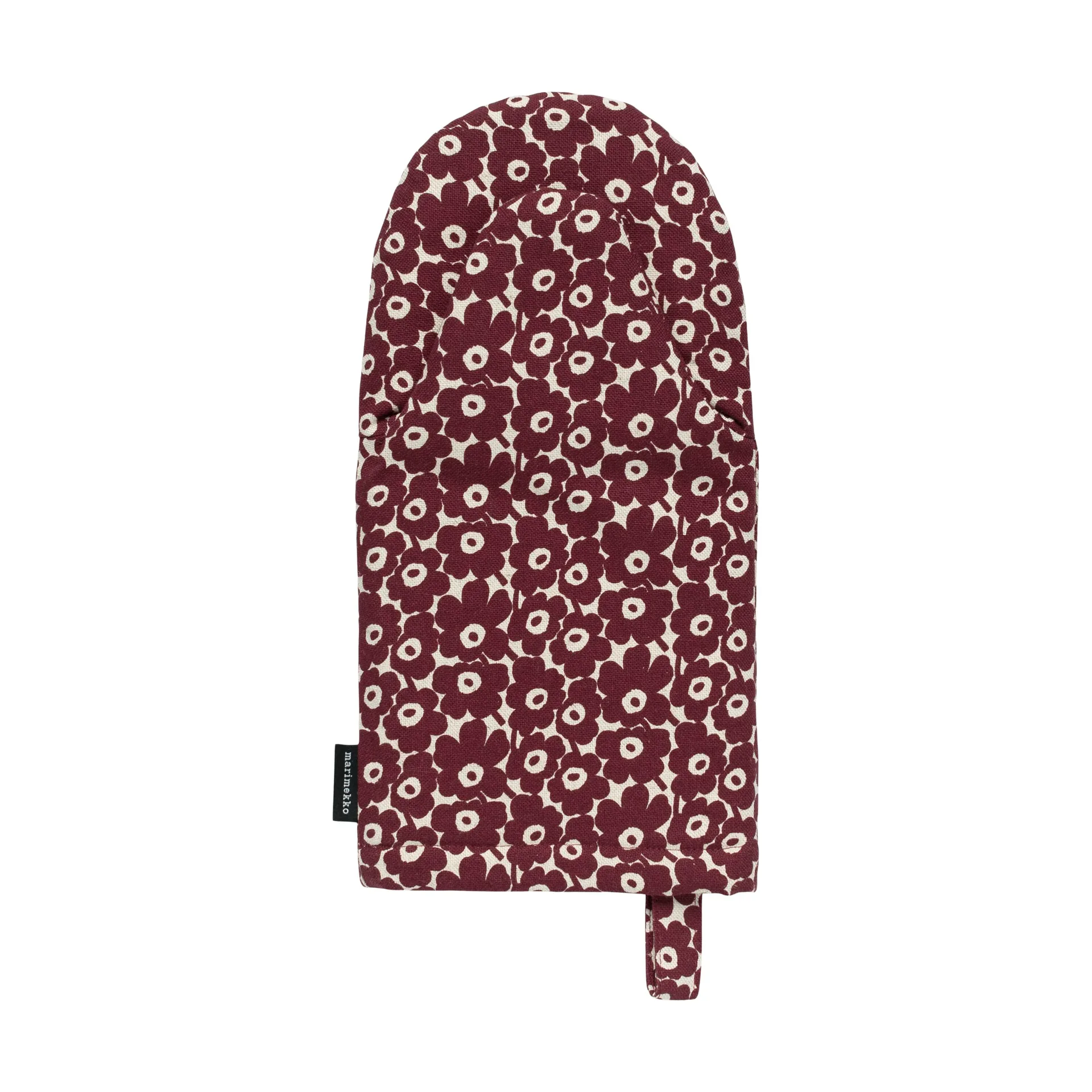 Pikkuinen Unikko patakinnas, Linen burgundy Marimekko