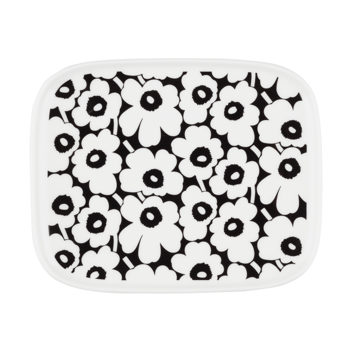 Pikkuinen Unikko vati 12x15 cm - Black-white - Marimekko