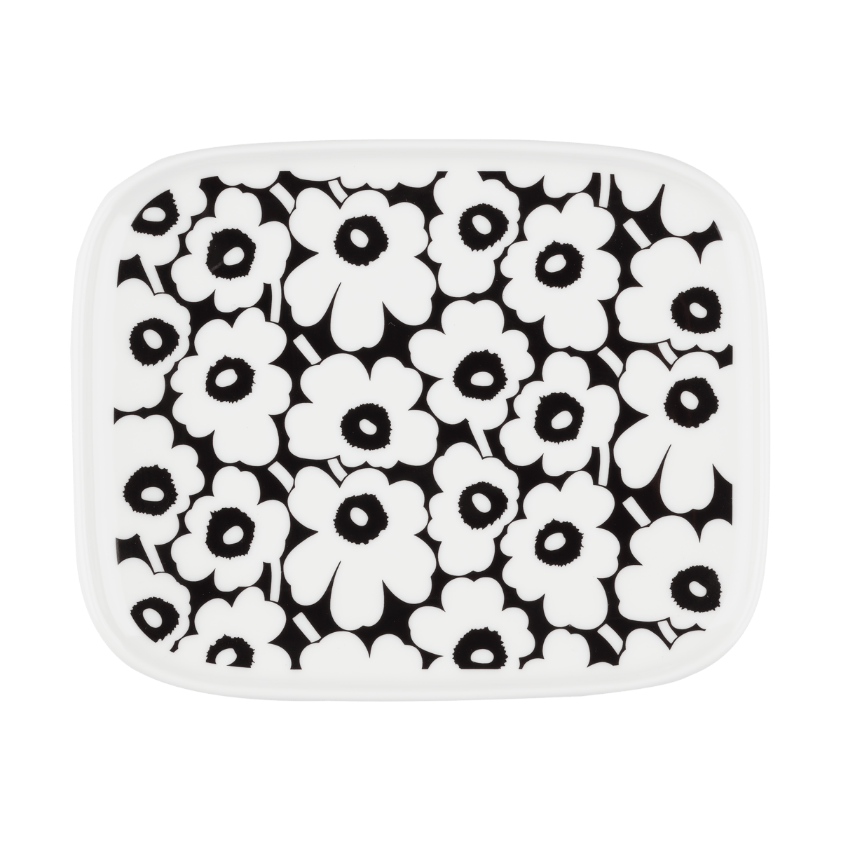 Marimekko Pikkuinen Unikko vati 12×15 cm Black-white