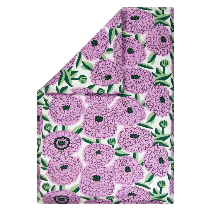 Primavera pussilakana 150x210 cm - Off white-violetti-vihreä - Marimekko